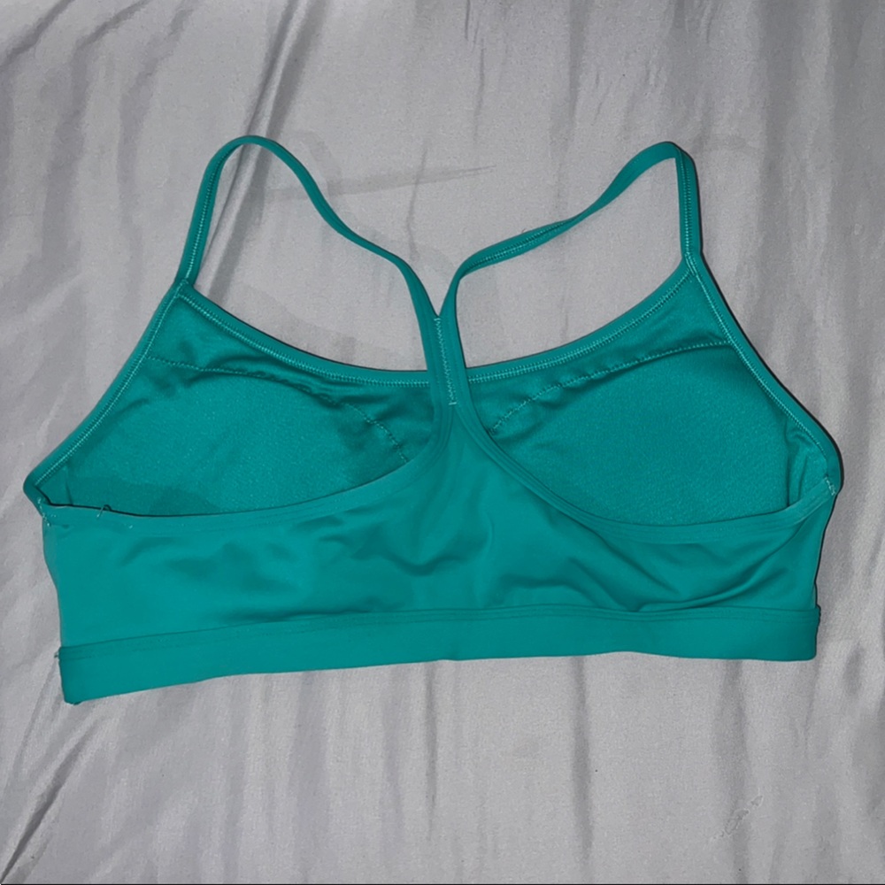 EUC Reebok Green Sports Bra Seamless Racerback - Picture 3 of 3